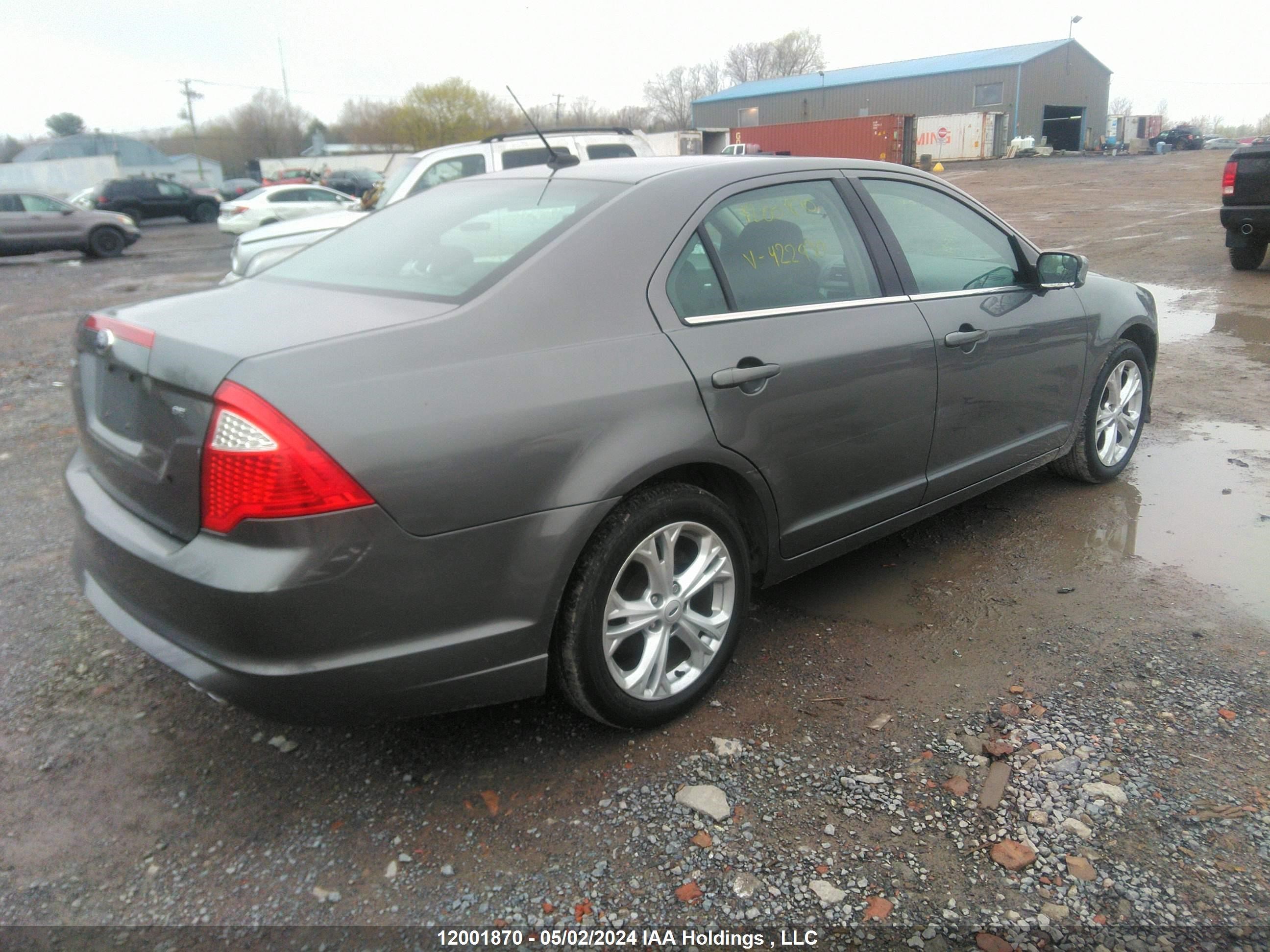 Photo 3 VIN: 3FAHP0HA8CR422930 - FORD FUSION 