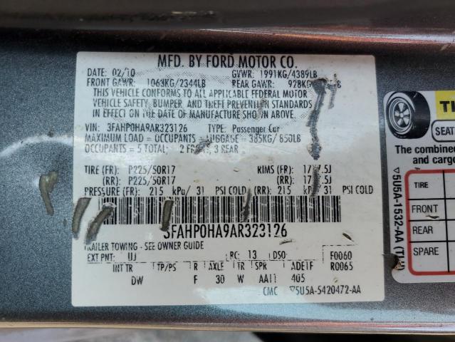 Photo 11 VIN: 3FAHP0HA9AR323126 - FORD FUSION SE 