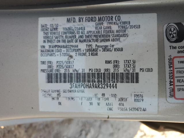 Photo 11 VIN: 3FAHP0HA9AR329444 - FORD FUSION SE 