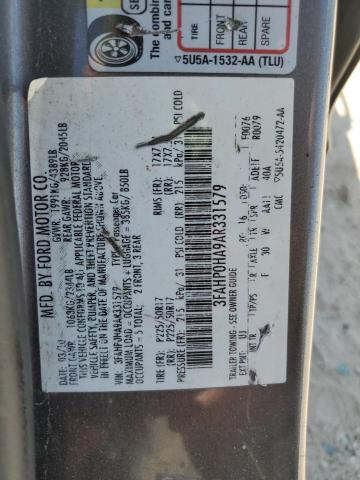 Photo 11 VIN: 3FAHP0HA9AR331579 - FORD FUSION SE 