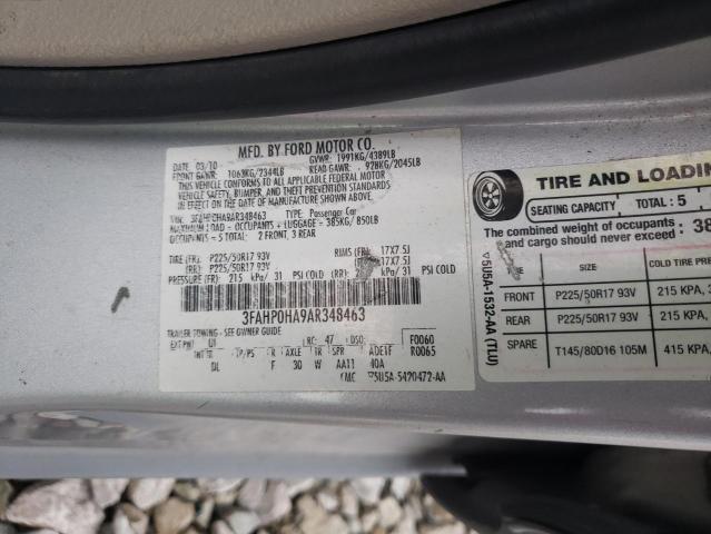 Photo 11 VIN: 3FAHP0HA9AR348463 - FORD FUSION SE 