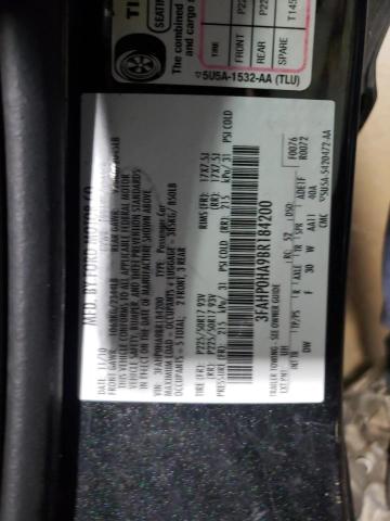 Photo 9 VIN: 3FAHP0HA9BR184200 - FORD FUSION SE 