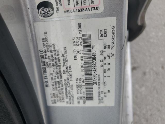 Photo 12 VIN: 3FAHP0HA9BR230480 - FORD FUSION SE 