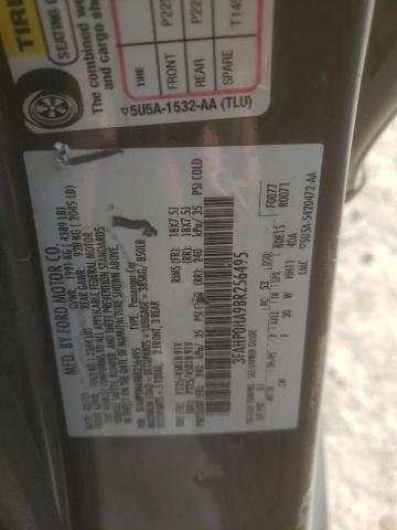 Photo 9 VIN: 3FAHP0HA9BR256495 - FORD FUSION SE 