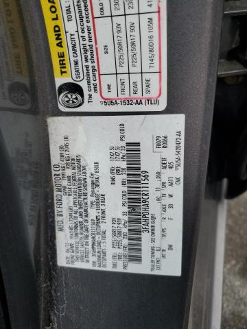 Photo 11 VIN: 3FAHP0HA9CR111569 - FORD FUSION 