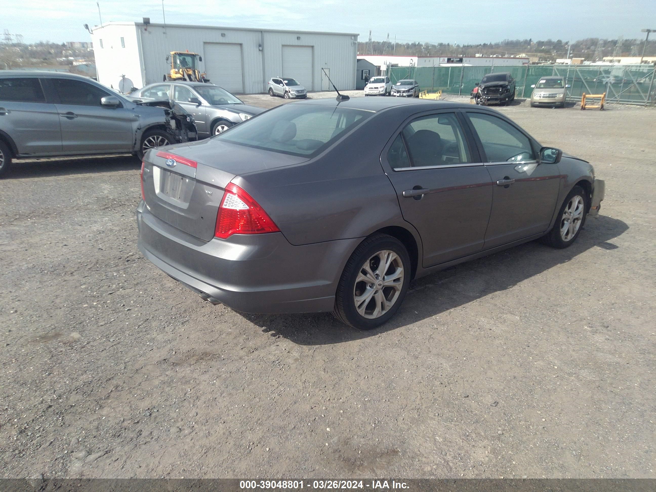 Photo 3 VIN: 3FAHP0HA9CR134088 - FORD FUSION 