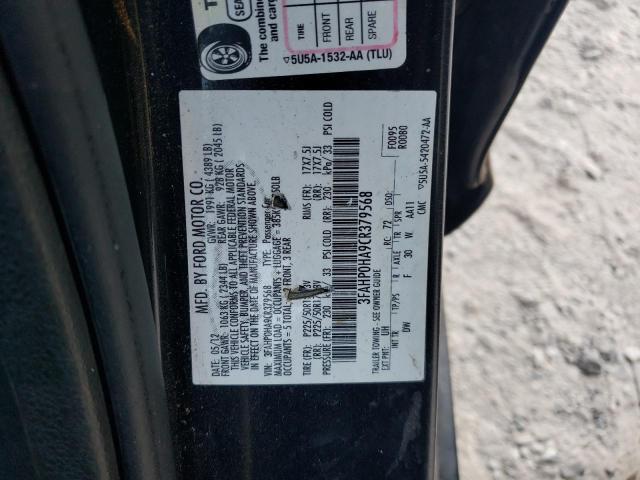 Photo 11 VIN: 3FAHP0HA9CR379568 - FORD FUSION SE 