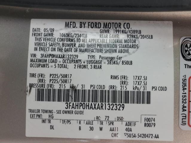 Photo 11 VIN: 3FAHP0HAXAR132329 - FORD FUSION 