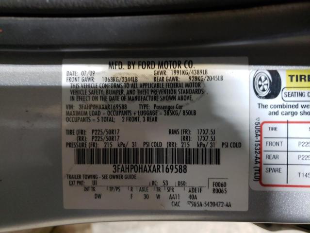 Photo 11 VIN: 3FAHP0HAXAR169588 - FORD FUSION 