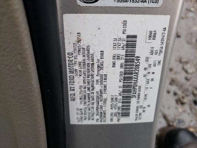 Photo 11 VIN: 3FAHP0HAXAR208549 - FORD FUSION 