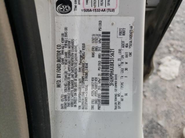 Photo 11 VIN: 3FAHP0HAXBR315621 - FORD FUSION SE 