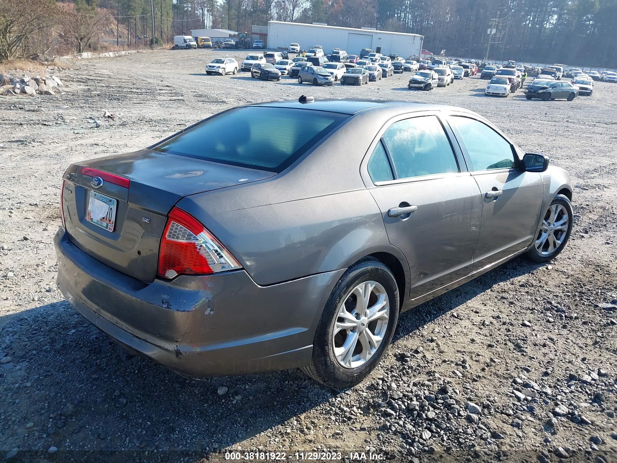 Photo 3 VIN: 3FAHP0HAXCR109622 - FORD FUSION 