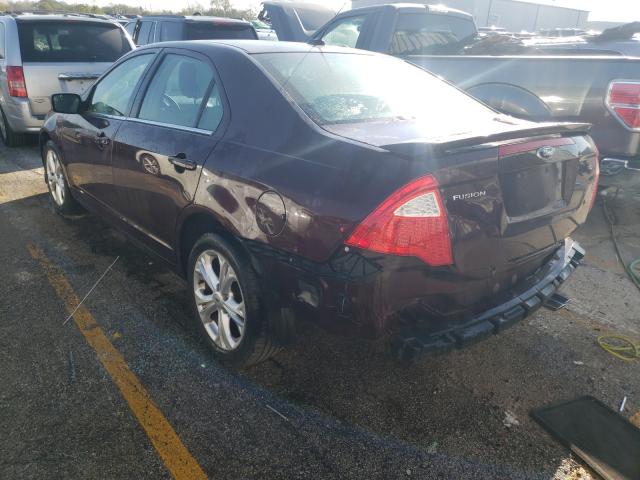 Photo 2 VIN: 3FAHP0HAXCR366909 - FORD FUSION SE 