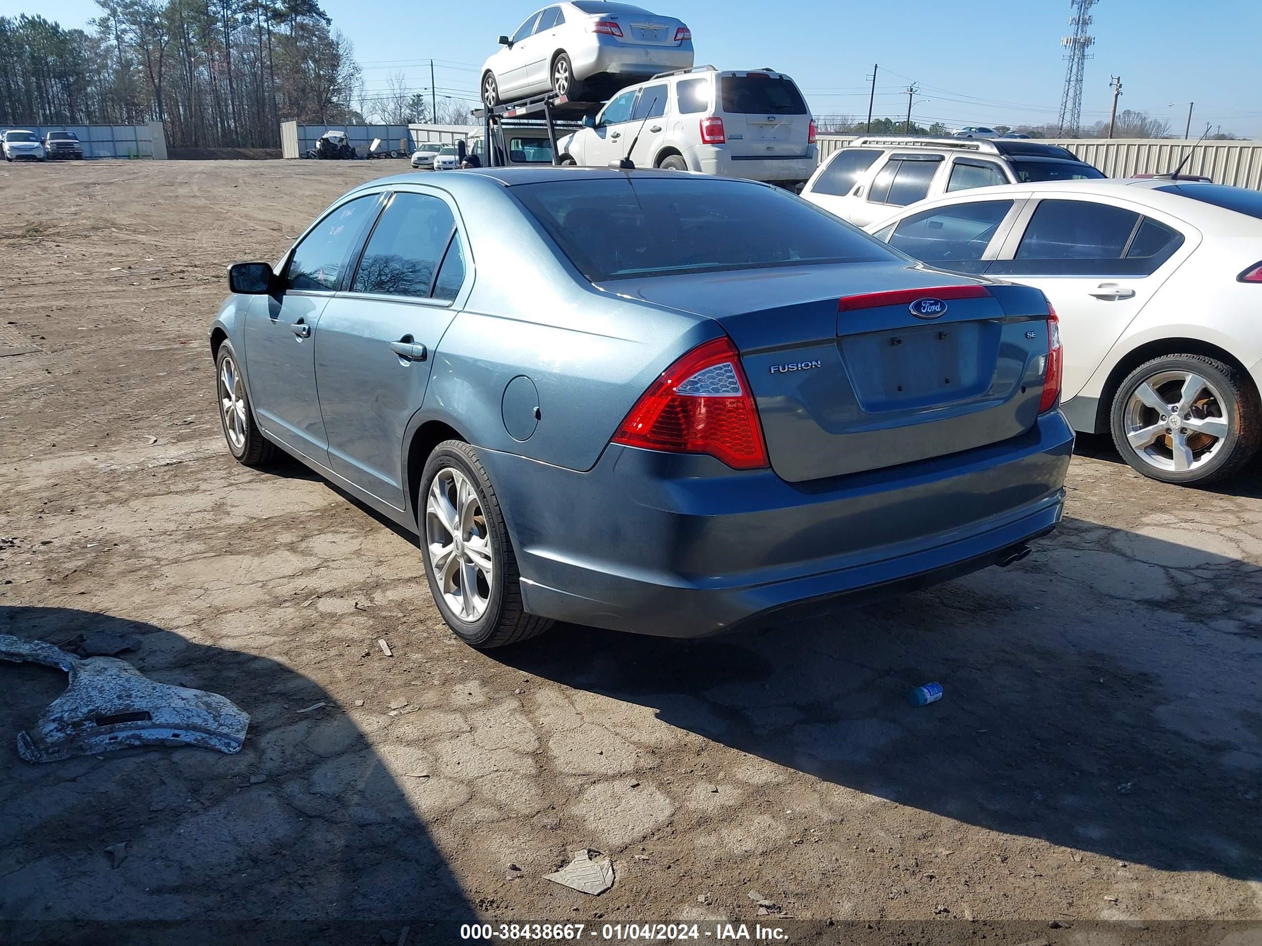 Photo 2 VIN: 3FAHP0HAXCR373343 - FORD FUSION 