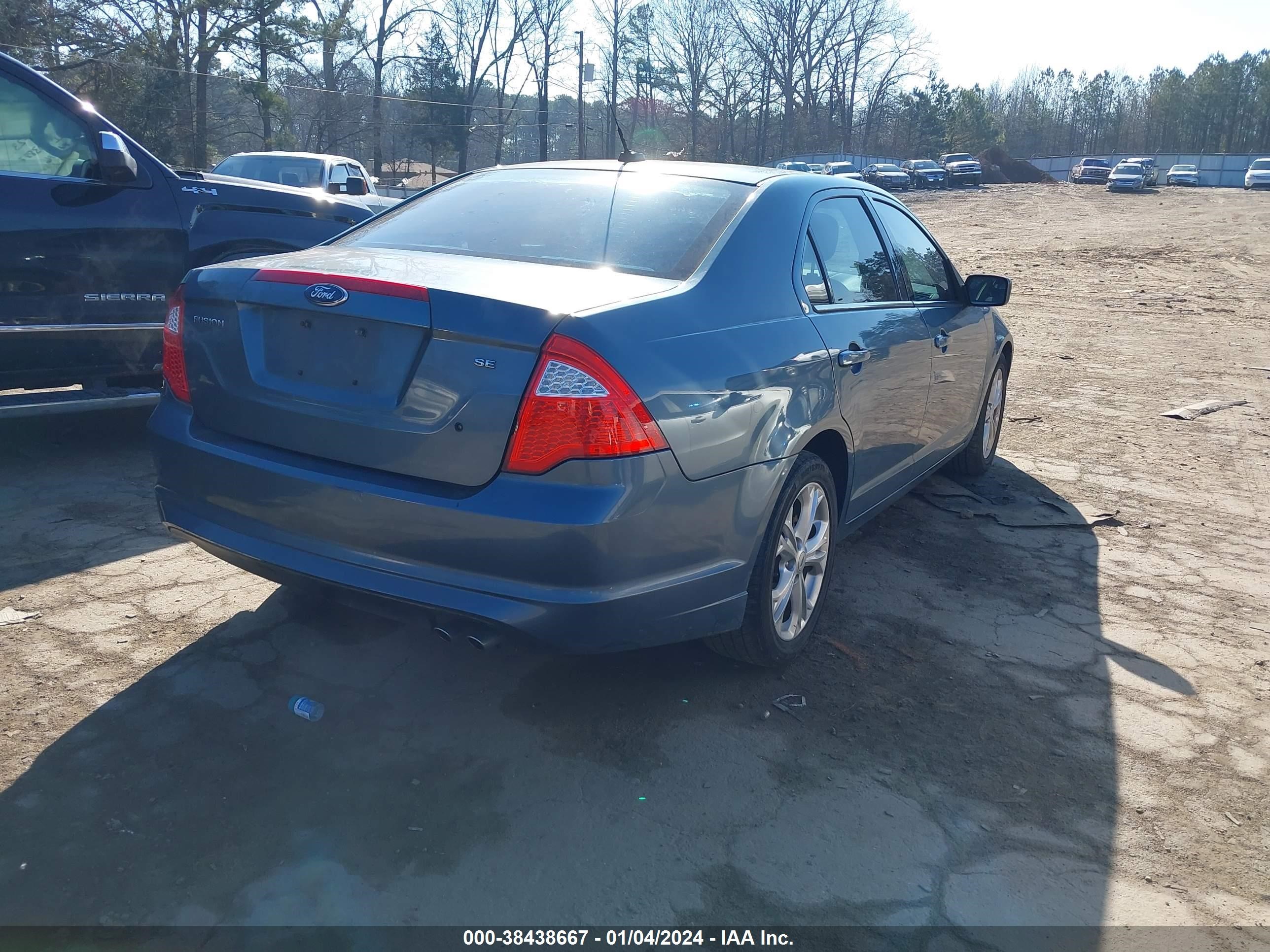 Photo 3 VIN: 3FAHP0HAXCR373343 - FORD FUSION 