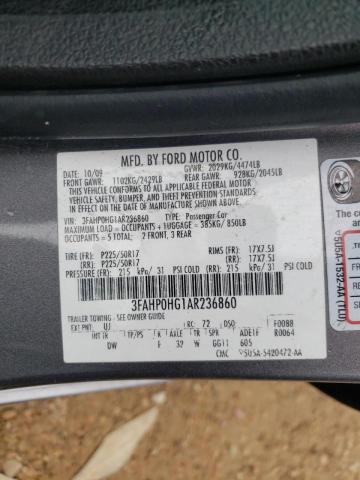 Photo 9 VIN: 3FAHP0HG1AR236860 - FORD FUSION SE 