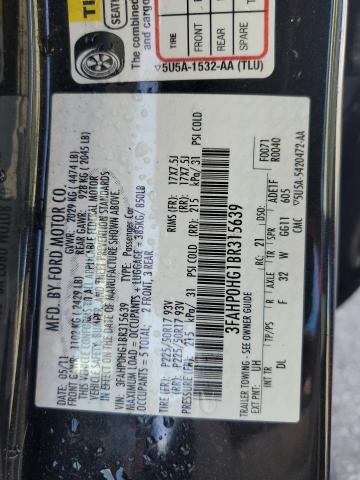 Photo 9 VIN: 3FAHP0HG1BR315639 - FORD FUSION SE 