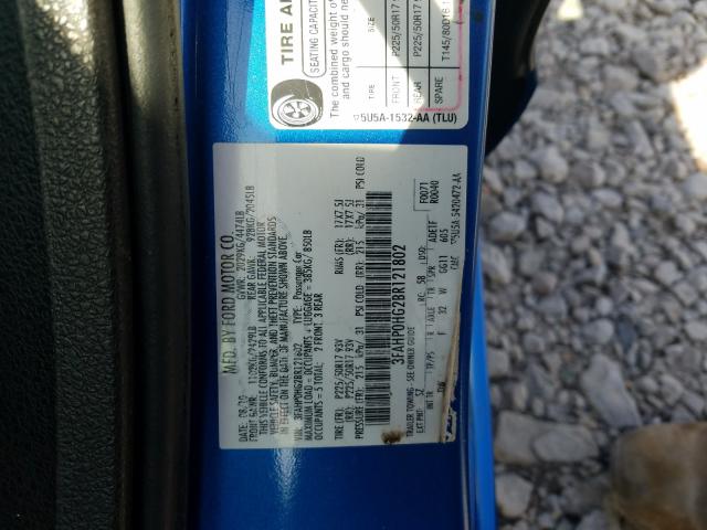 Photo 9 VIN: 3FAHP0HG2BR121802 - FORD FUSION SE 