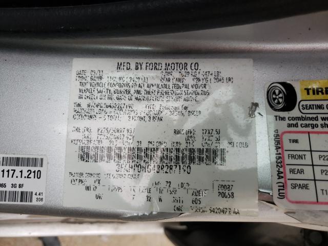 Photo 9 VIN: 3FAHP0HG4BR287190 - FORD FUSION SE 