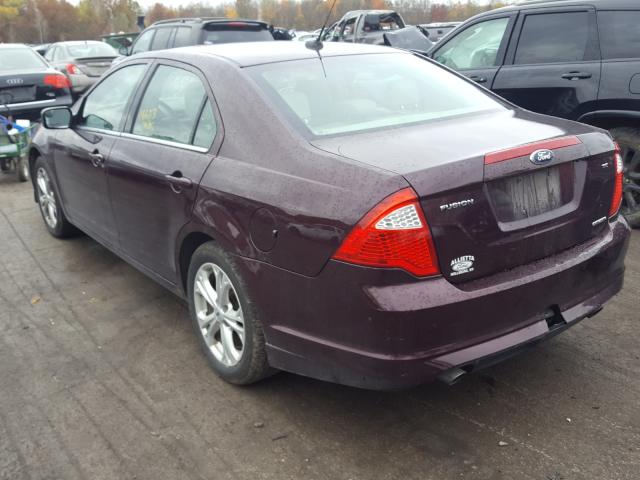 Photo 2 VIN: 3FAHP0HG7CR282003 - FORD FUSION SE 