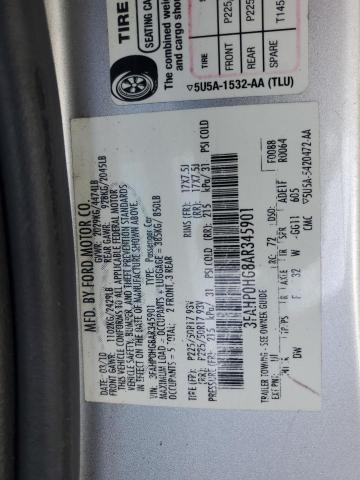 Photo 11 VIN: 3FAHP0HG8AR345901 - FORD FUSION SE 