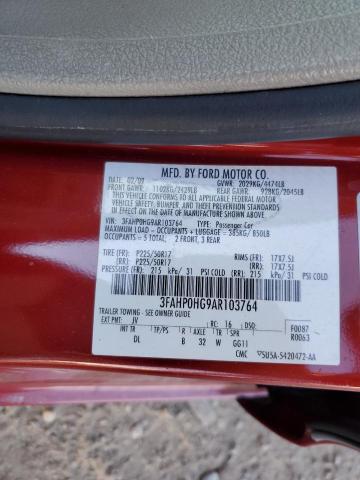 Photo 11 VIN: 3FAHP0HG9AR103764 - FORD FUSION SE 