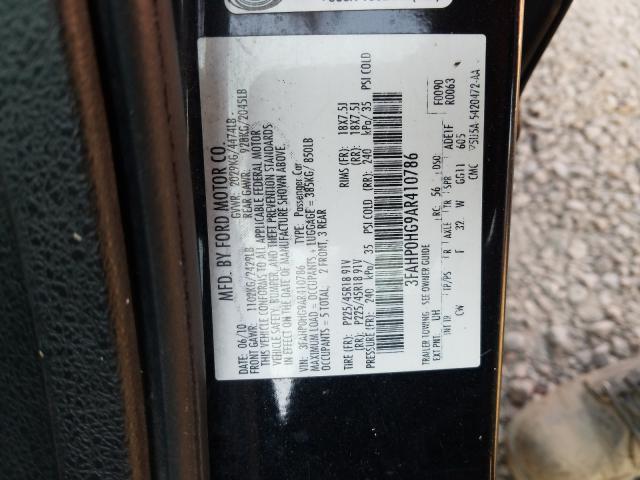 Photo 9 VIN: 3FAHP0HG9AR410786 - FORD FUSION SE 