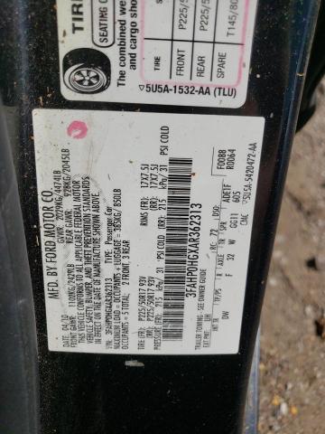 Photo 11 VIN: 3FAHP0HGXAR362313 - FORD FUSION SE 