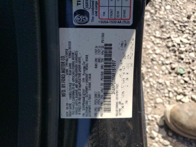 Photo 12 VIN: 3FAHP0JA0AR187897 - FORD FUSION 