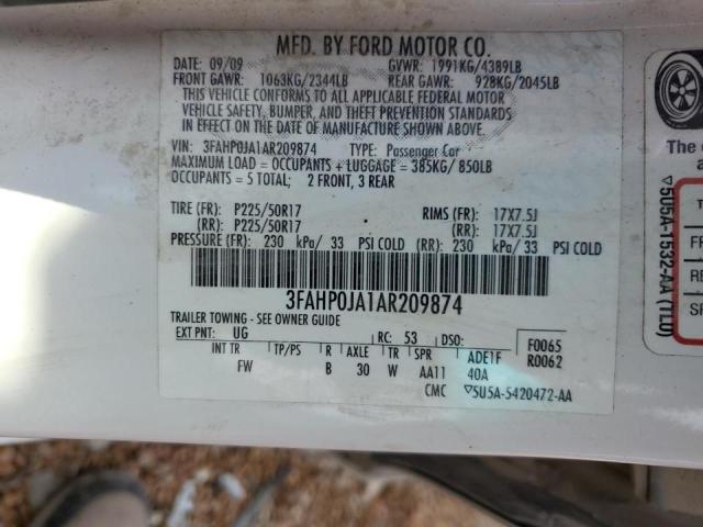 Photo 9 VIN: 3FAHP0JA1AR209874 - FORD FUSION SEL 