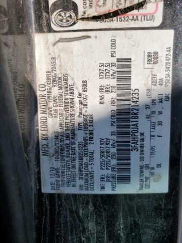 Photo 11 VIN: 3FAHP0JA1BR214235 - FORD FUSION SEL 