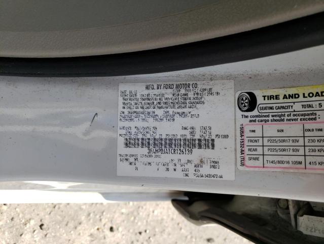 Photo 9 VIN: 3FAHP0JA1CR126139 - FORD FUSION SEL 