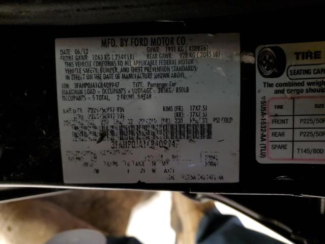 Photo 11 VIN: 3FAHP0JA1CR409947 - FORD FUSION SEL 