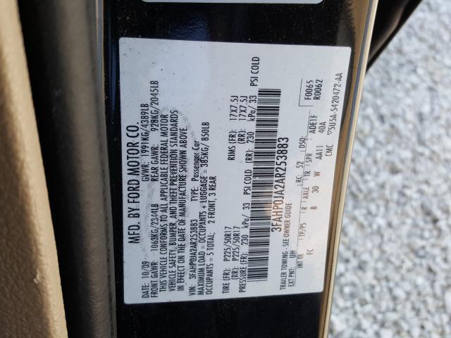 Photo 9 VIN: 3FAHP0JA2AR253883 - FORD FUSION SEL 