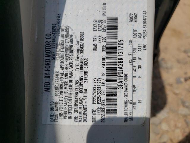 Photo 11 VIN: 3FAHP0JA2BR131705 - FORD FUSION SEL 