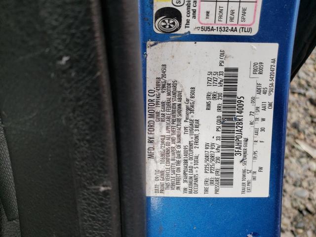 Photo 11 VIN: 3FAHP0JA2BR140095 - FORD FUSION 