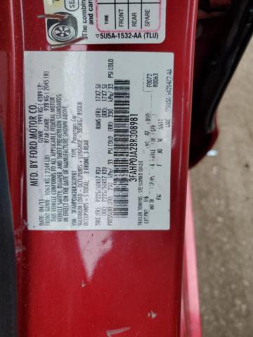 Photo 11 VIN: 3FAHP0JA2BR308981 - FORD FUSION 