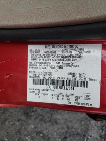 Photo 9 VIN: 3FAHP0JA3BR137044 - FORD FUSION SEL 