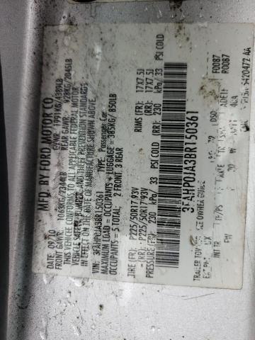 Photo 9 VIN: 3FAHP0JA3BR150361 - FORD FUSION SEL 