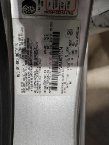 Photo 11 VIN: 3FAHP0JA4BR293674 - FORD FUSION SEL 