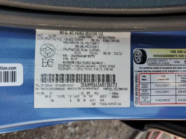 Photo 11 VIN: 3FAHP0JA5AR130773 - FORD FUSION 