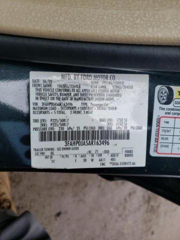 Photo 9 VIN: 3FAHP0JA5AR163496 - FORD FUSION SEL 