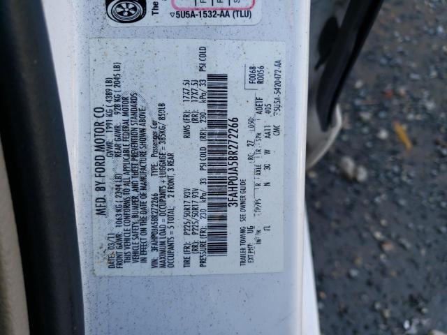 Photo 9 VIN: 3FAHP0JA5BR272266 - FORD FUSION SEL 