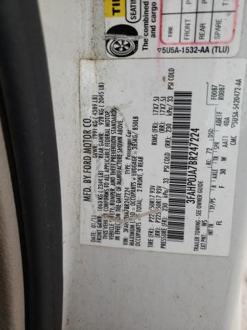 Photo 9 VIN: 3FAHP0JA7BR247224 - FORD FUSION SEL 