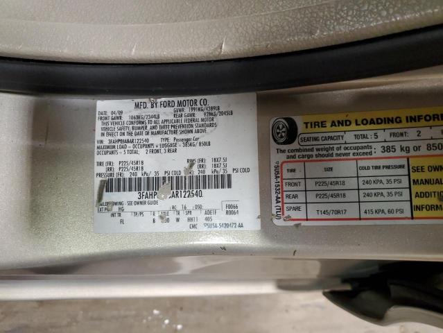 Photo 12 VIN: 3FAHP0JA8AR122540 - FORD FUSION 