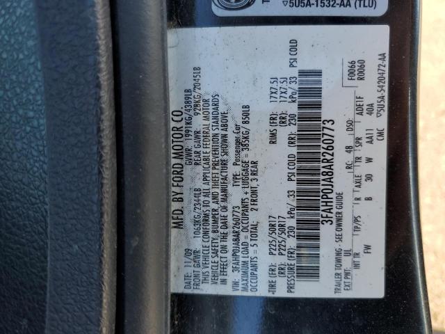 Photo 11 VIN: 3FAHP0JA8AR260773 - FORD FUSION 