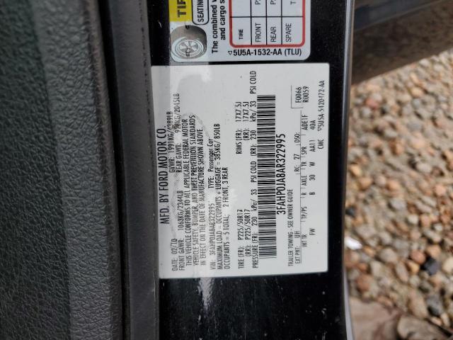 Photo 11 VIN: 3FAHP0JA8AR322995 - FORD FUSION SEL 