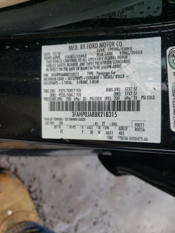 Photo 11 VIN: 3FAHP0JA8BR218315 - FORD FUSION SEL 