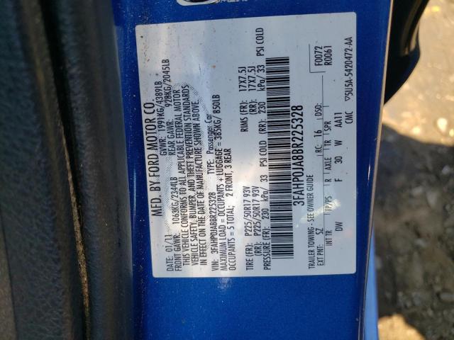 Photo 11 VIN: 3FAHP0JA8BR225328 - FORD FUSION SEL 