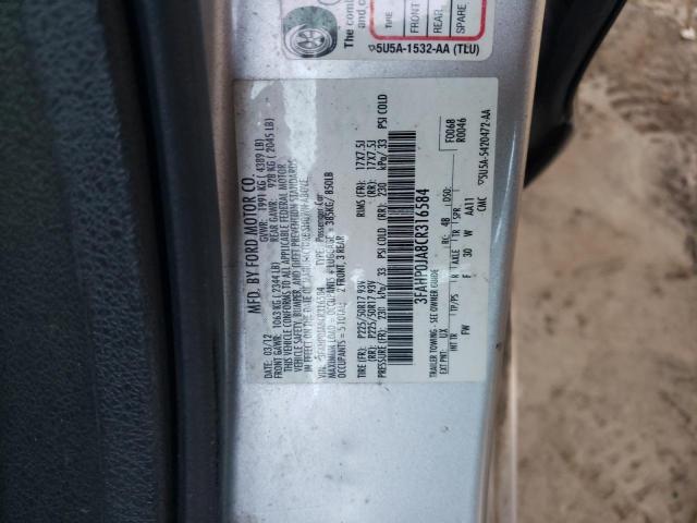 Photo 11 VIN: 3FAHP0JA8CR316584 - FORD FUSION SEL 